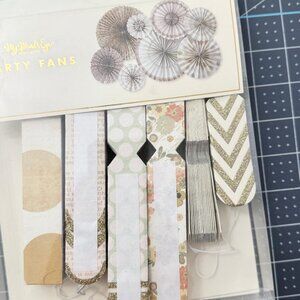 Assorted Paper Party Fans Decorations by My Mind's Eye - 6 Total